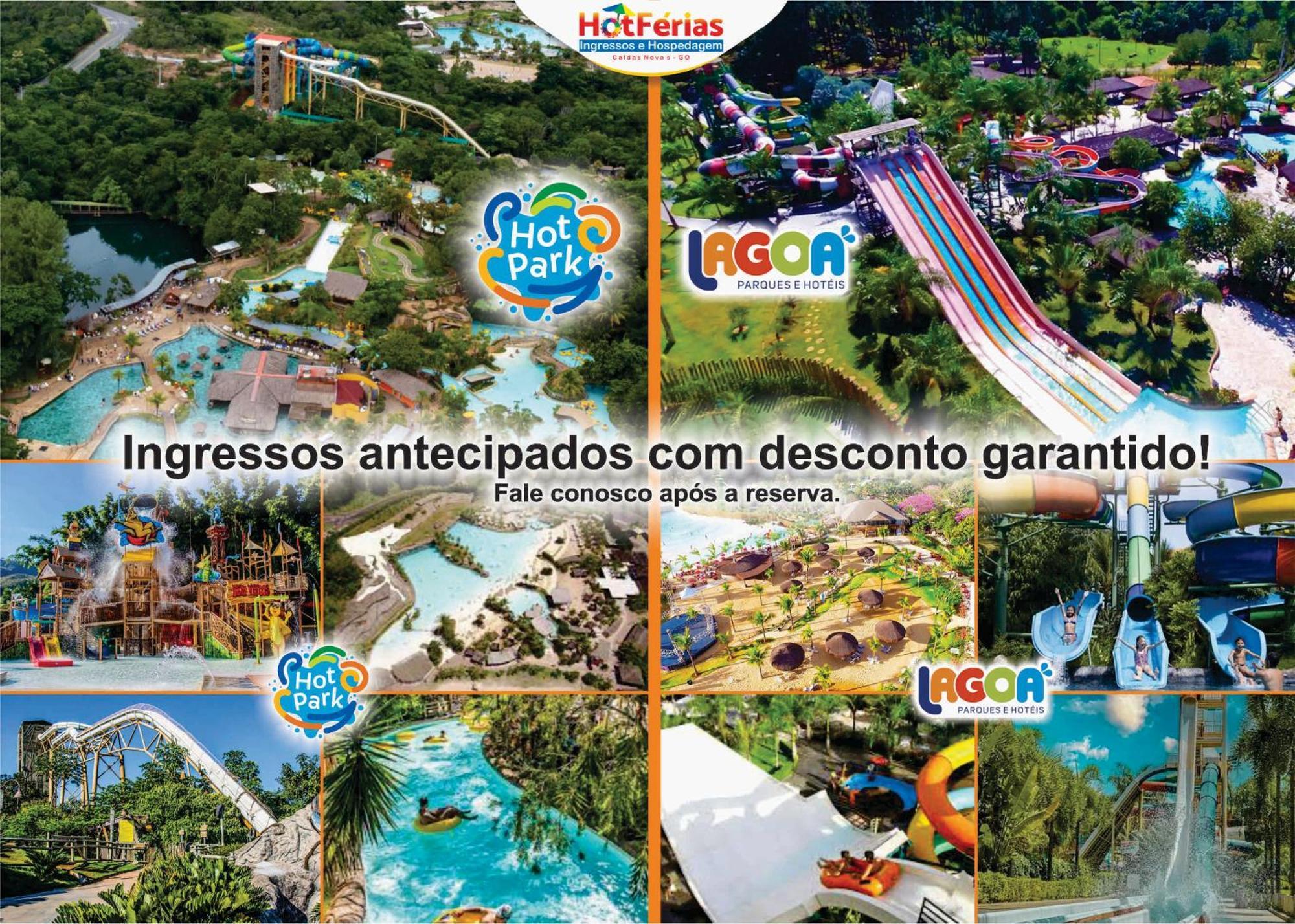 Flat Paradise, Piscinas Termais, Proximo Ao Centro - Hotferias Caldas Novas Exterior photo